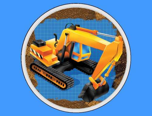 Construction Theme Edible Image - Click Image to Close